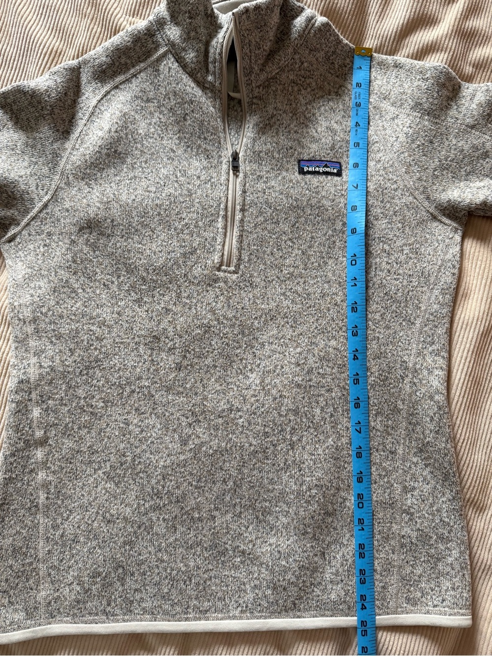 Patagonia Women’s Better Sweater 1/4 Zip Fleece Pullover Birch White Medium - Picture 14 of 14